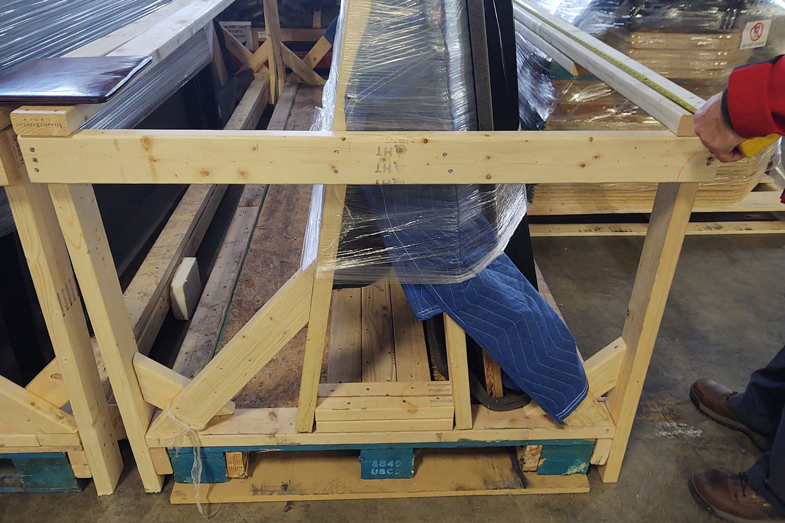A high-quality custom designed wood crate from IPCS Custom Crates & Pallets